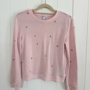Girls Splendid Light Pink Sweater with Stars